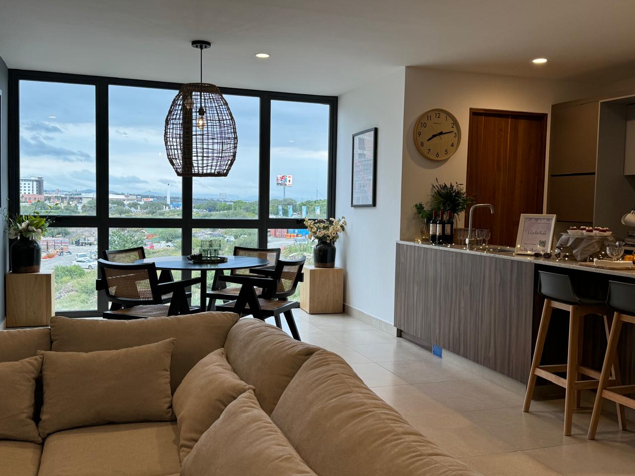 Sala de uno de los departamentos